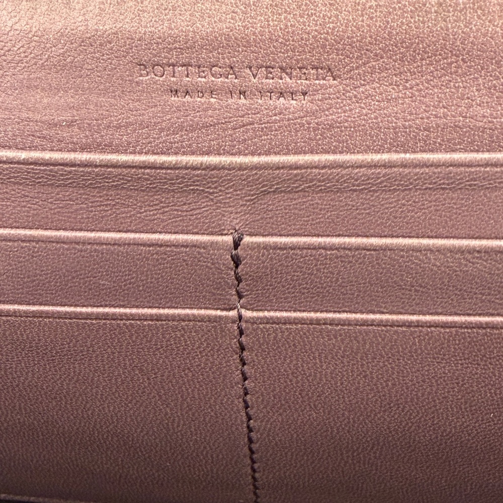 Bottega Veneta Brown Intrecciato Nappa Leather Long Zip Wallet w/ Box - Picture 10 of 12
